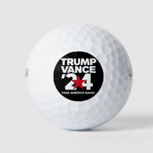 Trump Vance 2024 Stem Trump 2024 Verkiezing Golfballen