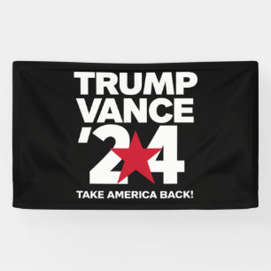 Trump Vance 2024 Stem Trump 2024 Verkiezing Spandoek