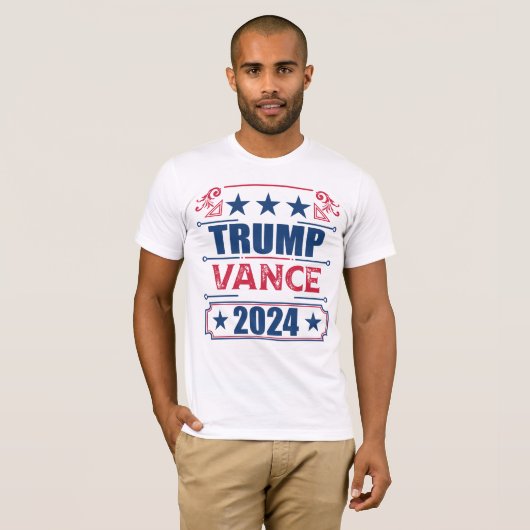Trump Vance 2024 T-shirt (Voorkant volledig)