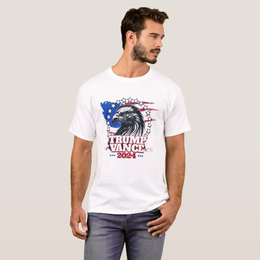 Trump Vance 2024 T-shirt (Voorkant volledig)