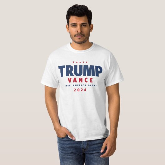 Trump Vance 2024 T-shirt (Voorkant volledig)