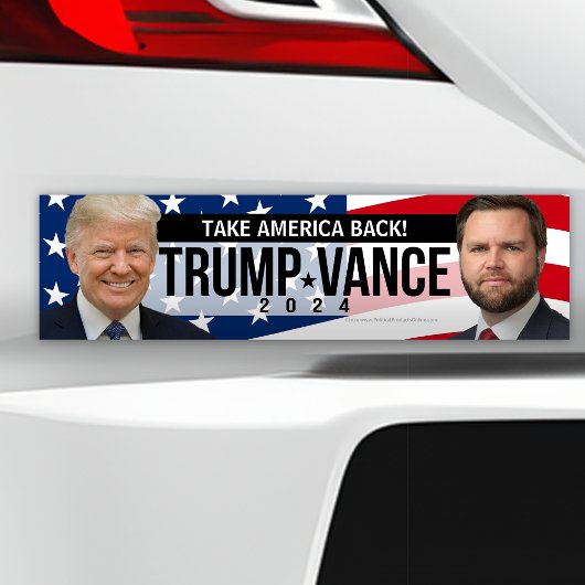 Trump Vance 2024 Take America Back Quote Foto Bumpersticker