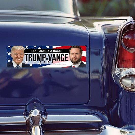 Trump Vance 2024 Take America Back Quote Foto Bumpersticker