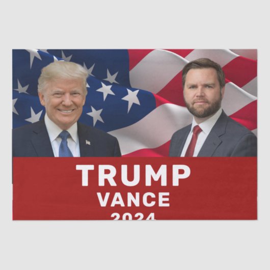 Trump Vance 2024 Tissuepapier (Voorkant)