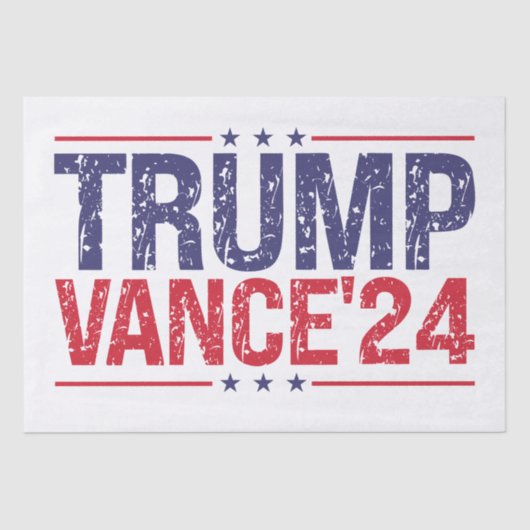 Trump Vance 2024 Tissuepapier (Voorkant)