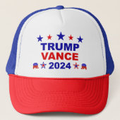 Trump Vance 2024 Trucker Pet (Voorkant)