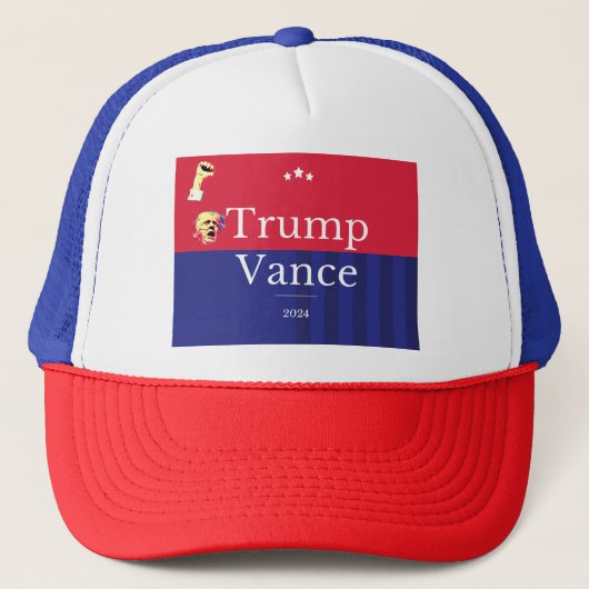 Trump Vance 2024 Trucker Pet (Voorkant)