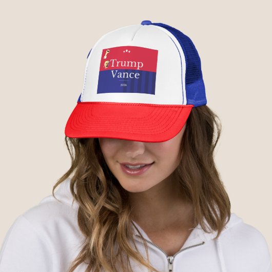 Trump Vance 2024 Trucker Pet (In situ)