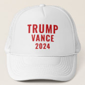 Trump Vance 2024 Trucker Pet (Voorkant)