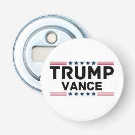 Trump Vance 2024 Trump steunt verkiezingsgeschenk Button Flesopener