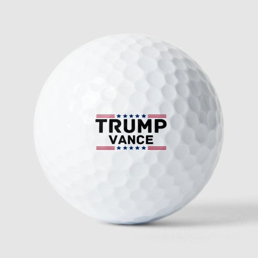 Trump Vance 2024 Trump steunt verkiezingsgeschenk Golfballen (Voorkant)