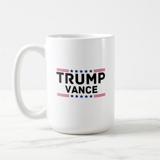 Trump Vance 2024 Trump steunt verkiezingsgeschenk Koffiemok (Links)