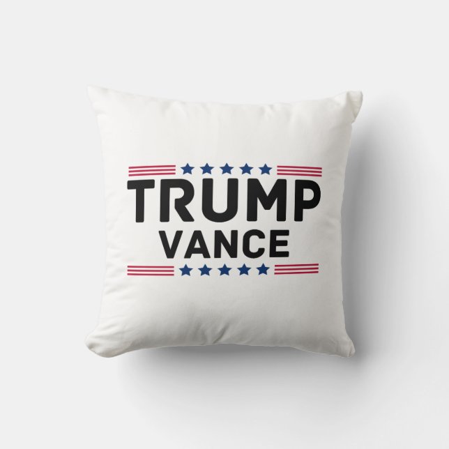 Trump Vance 2024 Trump steunt verkiezingsgeschenk Kussen (Voorkant)