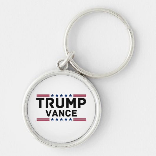 Trump Vance 2024 Trump steunt verkiezingsgeschenk Sleutelhanger (Voorkant)