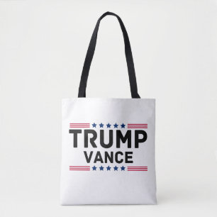Trump Vance 2024 Trump steunt verkiezingsgeschenk Tote Bag