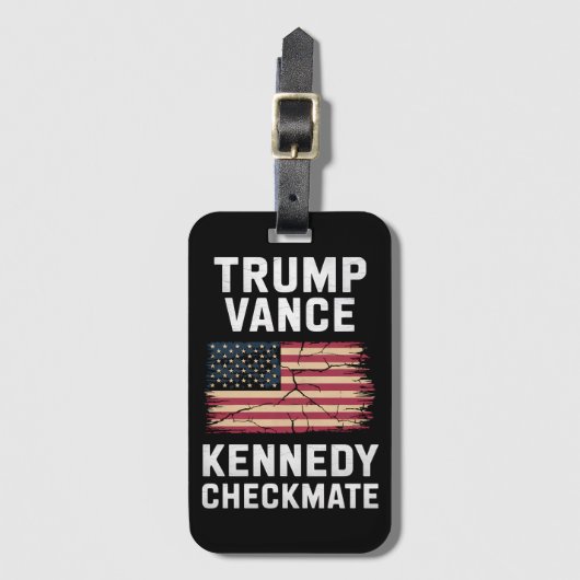 Trump Vance 2024 Trump Vance Kennedy Checkmate Bagagelabel (Voorkant (verticaal))