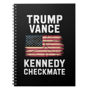 Trump Vance 2024 Trump Vance Kennedy Schaakmat Notitieboek
