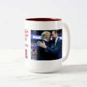 Trump Vance 2024 Tweekleurige Koffiemok (Voorkant rechts)