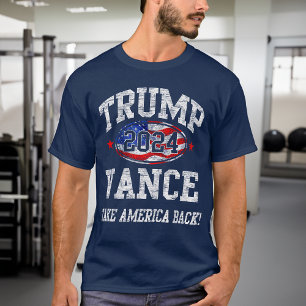 Trump Vance 2024  Varsity Donald Trump 24 T-shirt