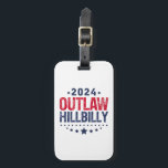 Trump Vance 2024 verbiedt Amerikaanse vlag Hillbil Bagagelabel<br><div class="desc">Trump Vance 2024 verbiedt Amerikaanse vlag Hillbilly</div>