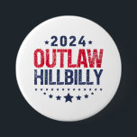 Trump Vance 2024 verbiedt Amerikaanse vlag Hillbil Ronde Button 7,6 Cm<br><div class="desc">Trump Vance 2024 verbiedt Amerikaanse vlag Hillbilly</div>