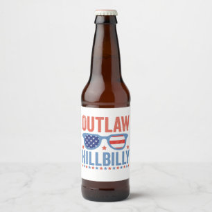 Trump Vance 2024 verbiedt verkiezingen Hillbilly Bier Etiket