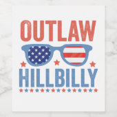 Trump Vance 2024 verbiedt verkiezingen Hillbilly Wijn Etiket (Enkel label)