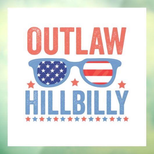 Trump Vance 2024 Verboden Hillbilly-verkiezing   Raamsticker (Vel 3)