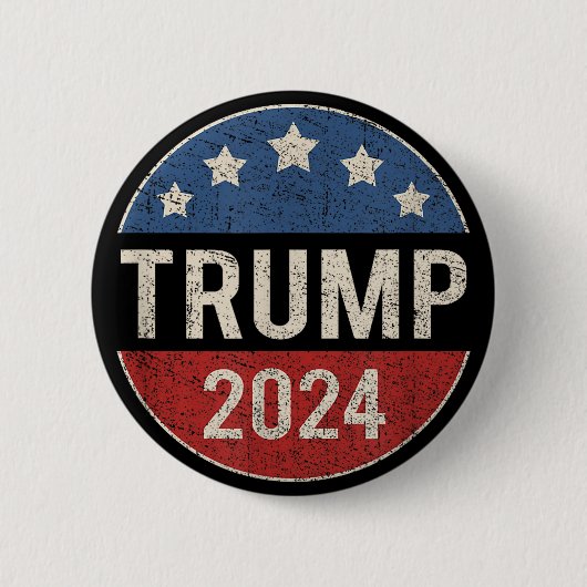 Trump Vance 2024 Verkiezing Ronde Button 5,7 Cm (Voorkant)