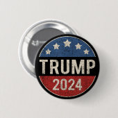 Trump Vance 2024 Verkiezing Ronde Button 5,7 Cm (Voorkant /achterkant)