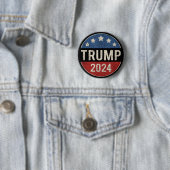 Trump Vance 2024 Verkiezing Ronde Button 5,7 Cm (In situ)