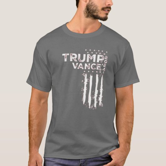 Trump Vance 2024 Verkiezing T-shirt (Voorkant)