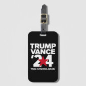 Trump Vance 2024 verkiezing Trump 2024 Bagagelabel (Voorkant (verticaal))