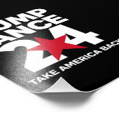 Trump Vance 2024 verkiezing Trump 2024 Foto Afdruk (Hoek)