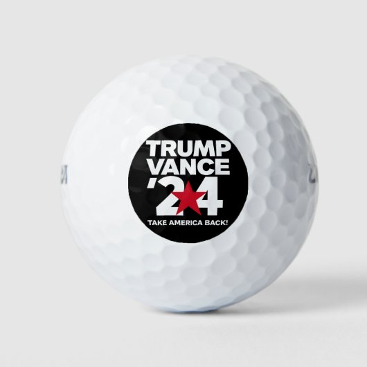 Trump Vance 2024 verkiezing Trump 2024 Golfballen (Voorkant)