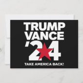Trump Vance 2024 verkiezing Trump 2024 Kaart (Voorkant)