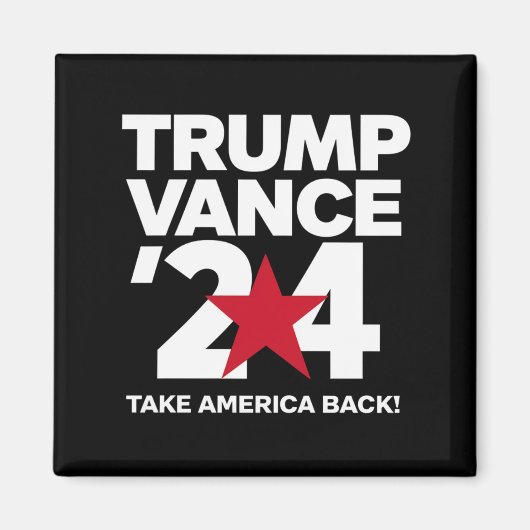 Trump Vance 2024 verkiezing Trump 2024 Magneet (Voorkant)