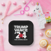 Trump Vance 2024 verkiezing Trump 2024 Papieren Bordje (Feest)