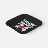 Trump Vance 2024 verkiezing Trump 2024 Papieren Bordje (Gebogen)