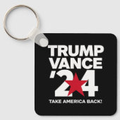 Trump Vance 2024 verkiezing Trump 2024 Sleutelhanger (Voorkant)