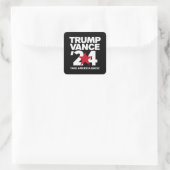 Trump Vance 2024 verkiezing Trump 2024 Vierkante Sticker (Tas)