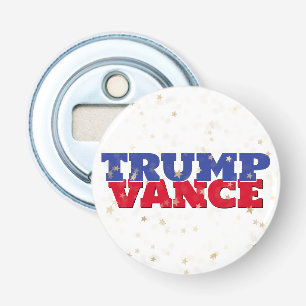 TRUMP & VANCE 2024 Verkiezingen Button Flesopener