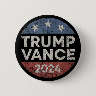 Trump Vance 2024 Vice President VP Verkiezing Retr Ronde Button 5,7 Cm