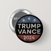 Trump Vance 2024 Vice-President VP Verkiezingsterr Ronde Button 5,7 Cm (Voorkant /achterkant)