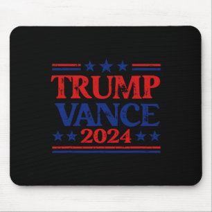 Trump Vance 2024 Vlag Patriottische VS Sterren Str Muismat