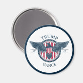 Trump Vance 2024 voor President Magneet (Voorkant / Achterkant)