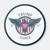 Trump Vance 2024 voor President Magneet (Voorkant)