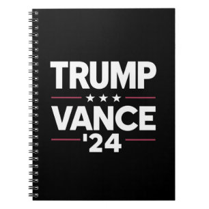 Trump Vance 2024 Voor President Vicepresident VS V Notitieboek