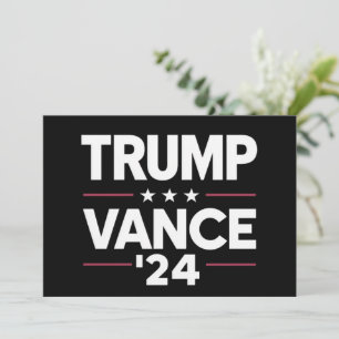 Trump Vance 2024 voor President VP USA Kaart