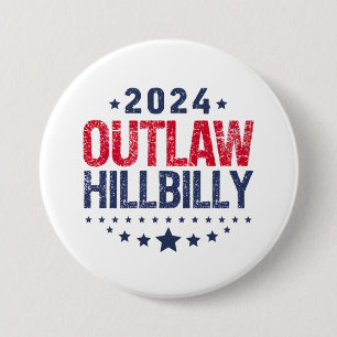 Trump Vance 2024 Vrijbuiter Heuvelmens Amerikaanse Ronde Button 7,6 Cm